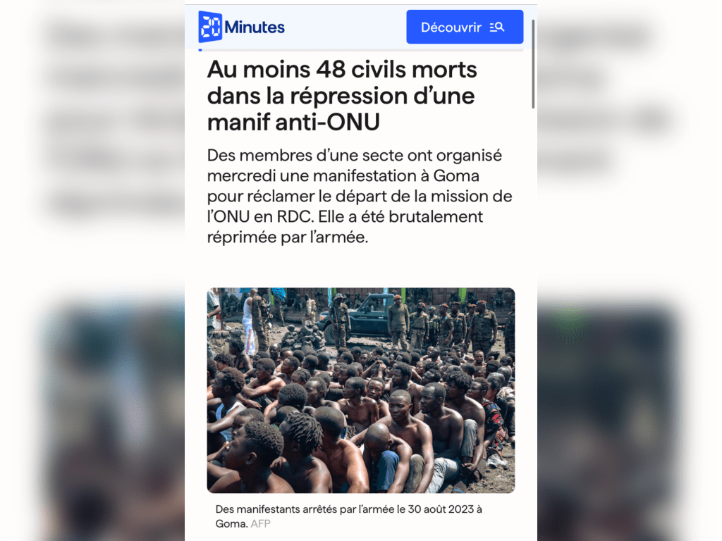 LV3-1024x768 Attention, l’image présentée comme des soldats capturés à Luvungi provient d’une répression de manifestation à Goma en 2023