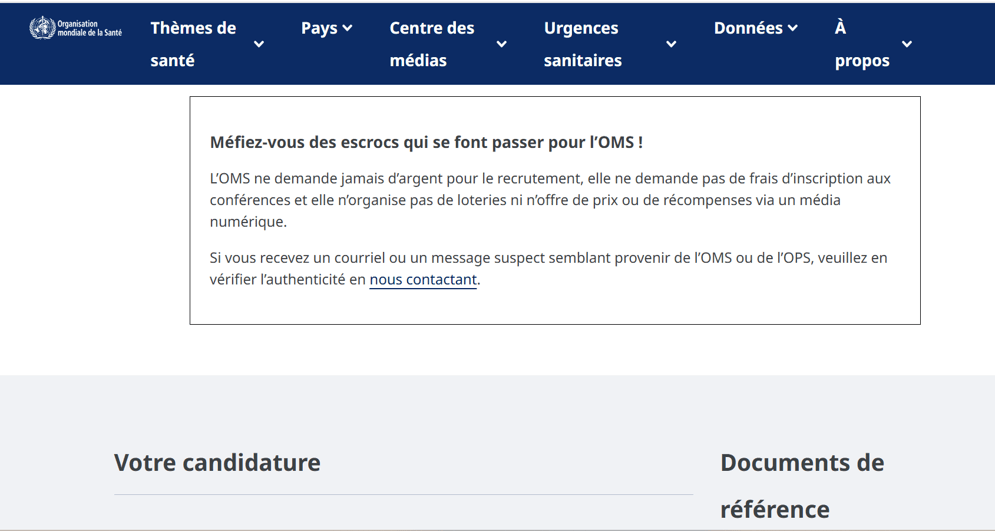A4 Attention, l’OMS ne recrute pas 10 000 agents pour la riposte contre Ebola en RDC